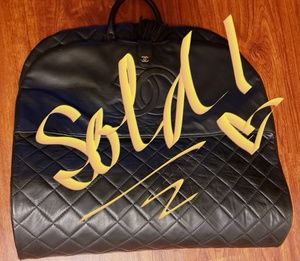 SOLD!!!! >>Chanel Quilted Garment Bag Vintage Bag